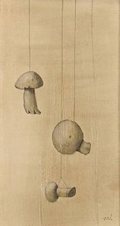 Werner Wildner Mushrooms Painting
