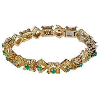 18kt. Tiffany Emerald Bracelet