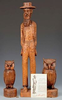 3 Clarence Stringfield Carvings