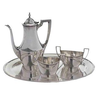 Tiffany Sterling Coffee Service and Tray