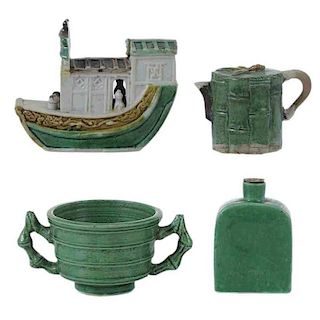 Four Chinese Export Miniature Objects