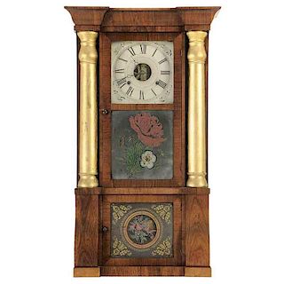 Seth Thomas Rosewood Eglomise Clock