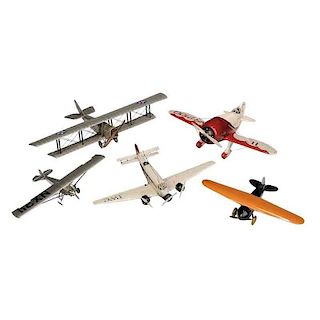 Five Model Airplanes