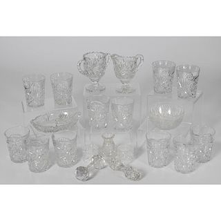 Cut Glass Tumblers and Table Wares