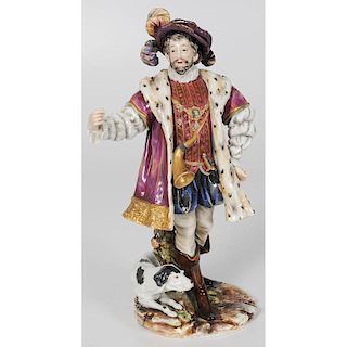 Continental Porcelain Figure of Henry VIII