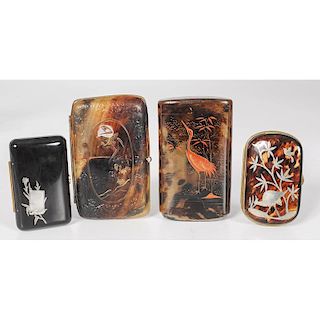 Tortoise Shell Cigar and Calling Card Cases