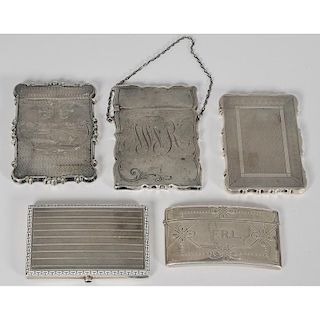 Tiffany and Other Silver Calling Card Cases