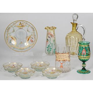 Assorted Murano Glass Table Wares, Plus