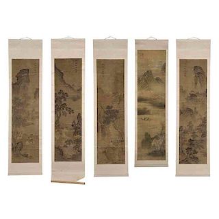 Five Chinese Scrolls