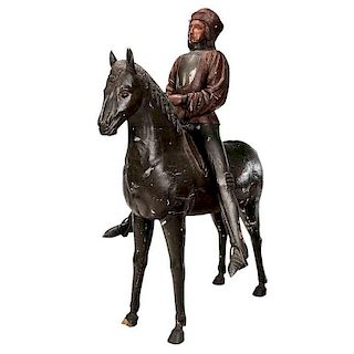 Continental Baroque Life-Size Horse and Rider