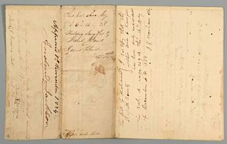 Andrew Jackson signed Creek Indian Document, Alabama