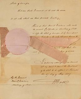 TN Gov. William Hall Signed Commission, 1829
