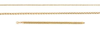 A Collection of 14 Karat Yellow Gold Chains, 26.80 dwts.