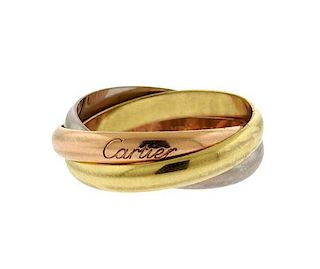 Cartier Trinity 18K Gold Rolling Band Ring