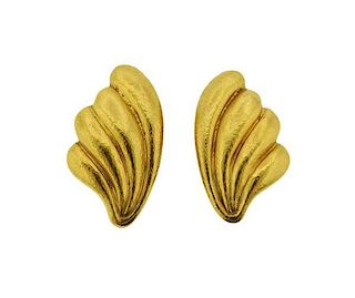 Ilias Lalaounis 18K Gold Earrings