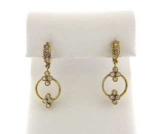 Lauren Greene 18k Gold Diamond Earrings