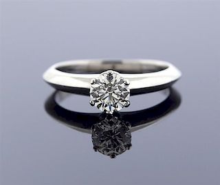 Tiffany &amp; Co Platinum 0.50ct Diamond Engagement Ring