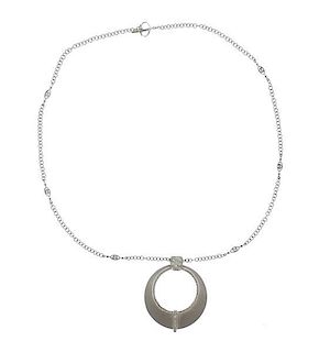 Charriol 18k Gold Diamond Pendant Necklace