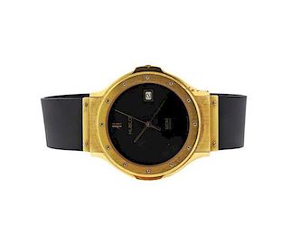 Hublot 18k Gold Rubber Band Watch