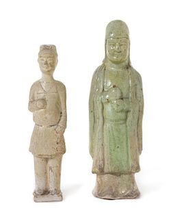 Two Pottery Male Figures