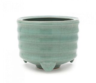 A Longquan Celadon Porcelain Censer