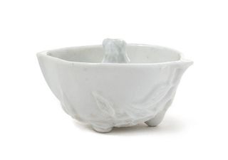 A Blanc-de-Chine Porcelain Cup