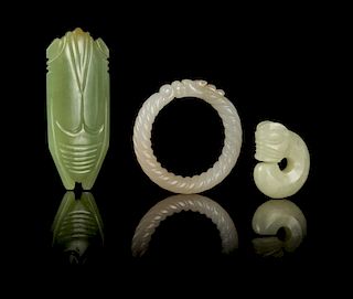 Three Jade Carvings