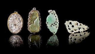 Four Precious Stone Pendants