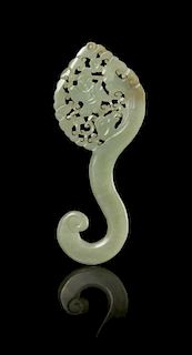A Carved Jade Hook