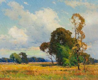 Frank Charles Peyraud, (American, 1858-1948), Summer Landscape