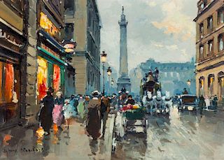 Antoine Blanchard, (French, 1910-1988), Paris, Rue de la Paix