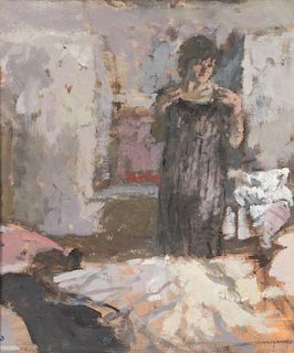 Bernard Dunstan, (British, b. 1920), The See-Through Dress
