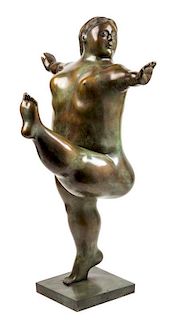 Fernando Botero, (Colombian, b. 1932), Woman Dancer, 1988