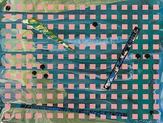 Stanley Casselman, (American, b. 1963), Untitled (Pink Squares), 1993
