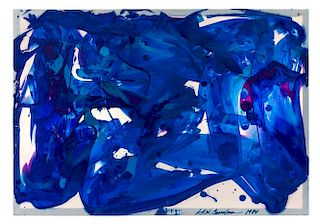 Stanley Casselman, (American, b. 1963), Untitled (Blue Light Box), 1984