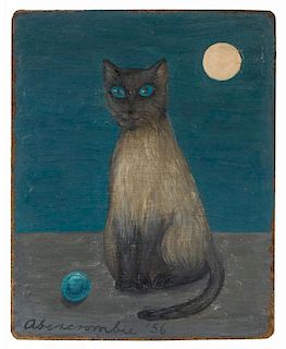Gertrude Abercrombie, (American, 1909-1977), Untitled (Cat), 1956