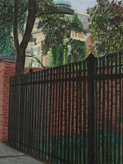 Keith Morrison pastel painting, Hyde Park