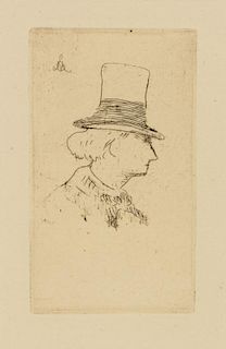 Edouard Manet, (French, 1832-1883), Charles Baudelaire, 1862/1868 (a group of two portraits)