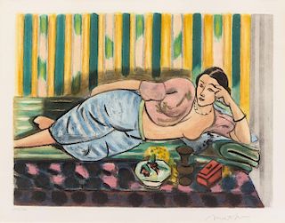 Henri Matisse, (French, 1899-1976), Odalisque au Coffret Rouge, c. 1952