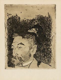 Paul Gauguin, (French, 1848-1903), Portrait de Stephane Mallarme, 1891