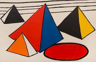 Alexander Calder, (American, 1891-1976), Pyramids, c. 1970