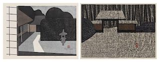 Kiyoshi Saito, (Japanese, 1907-1997), Onri-An Arashi-Yama Kyoto and Katsura Kyoto (a group of 2)