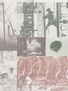 Robert Rauschenberg, (American,1925-2008), American Pewter with Burroughs II 1981