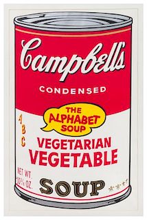 Andy Warhol, (American, 1928-1987), Campbell's Soup II (The Alphabet Soup), 1969