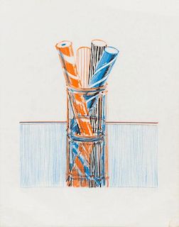 Wayne Thiebaud, (American, b. 1920), Glassed Candy, 1980