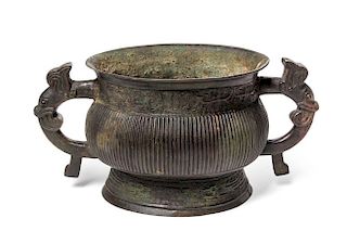 A Bronze Archaistic Gui Vessel