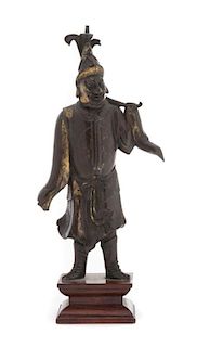 A Bronze Figure of a Foreigner