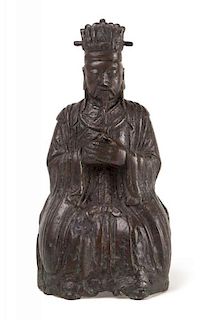 A Bronze Figure of a Daoist Immortal