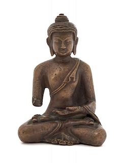 A Bronze Figure of Buddha