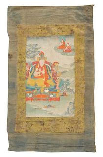 A Thangka of Fifth Karmapa, Deshin Shekpa